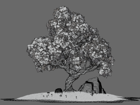 Cartoon Stylized Tree 3D मॉडल