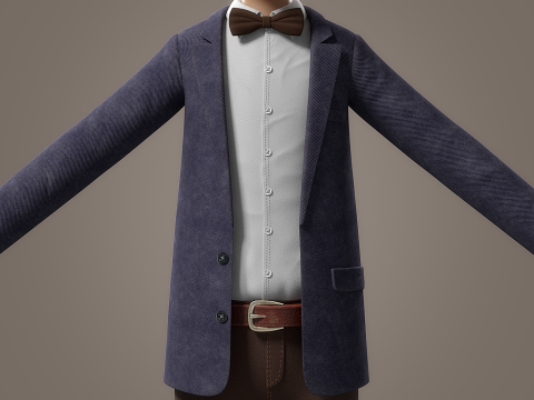 Cartoon Old Man Rigged Modèle 3D