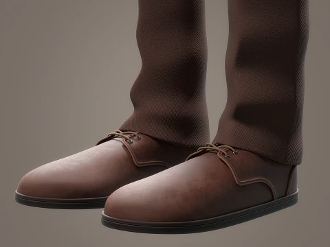 Cartoon Old Man Rigged 3D Model