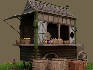 Medieval Market 3D Model