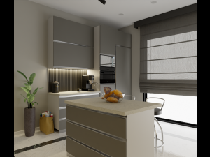 Modern Kitchen 3D मॉडल