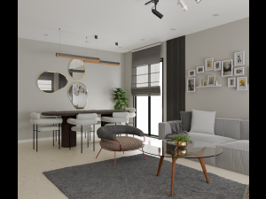 Modern Living Room 3D Model
