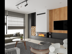 Modern Living Room 3D Модель