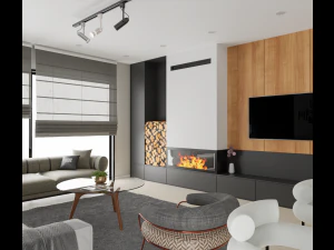 Modern Living Room 3D Model
