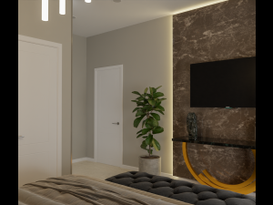 Modern Bedroom 3D मॉडल
