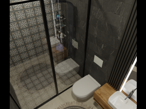 Modern Bedroom 3D मॉडल