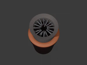 Cubo creativo de palomitas de ma&iacute;z de ciencia ficci&oacute;n Modelo 3D