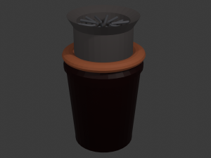 Creative Sci-fi Popcorn Bucket Model 3D