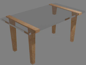 III CONJUNTO DE Mesas Modernas Modelo 3D