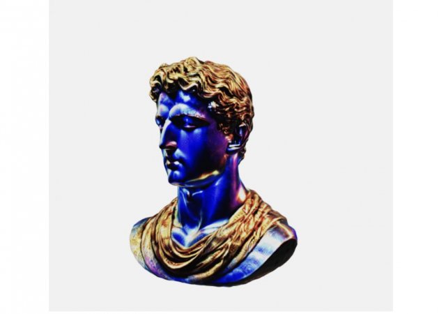 Bust of neon David 3D Modelo de impresión 3D .c4d .max .obj .3ds .fbx .stl .blend 