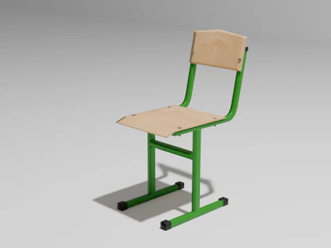 Schooldesk 3D Model