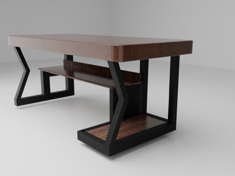 Computer desk 3D-Modell