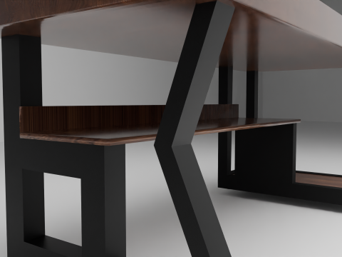 Computer desk 3D-Modell