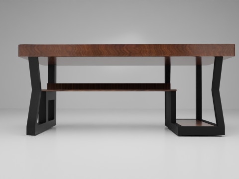 Computer desk 3D-Modell
