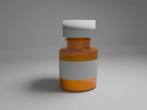 Tablet bottle 3D Model
