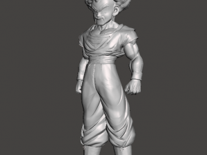 Gotn Fusin Goku y Mr Satn Model 3D