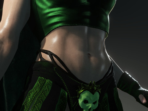 Sorceress of Green 3Dモデル
