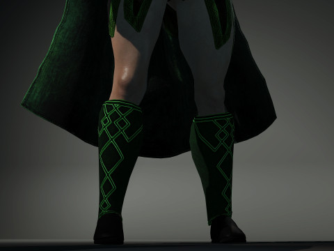 Sorceress of Green 3Dモデル