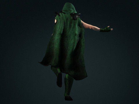 Sorceress of Green 3Dモデル