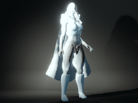 Sorceress of Green 3Dモデル