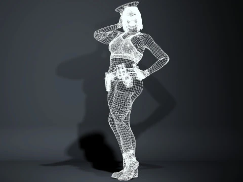Police Officer 3D Model