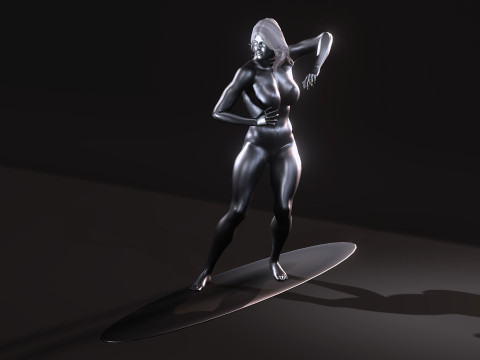 Juno Silver Surfer 3D Model