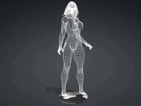 Juno Silver Surfer 3D Model
