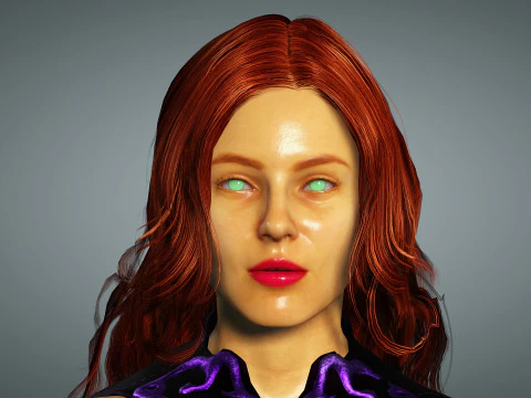 api bintang Model 3D