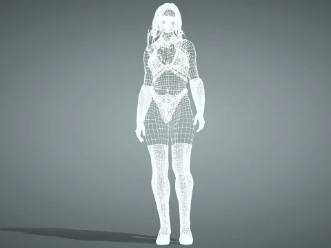 api bintang Model 3D