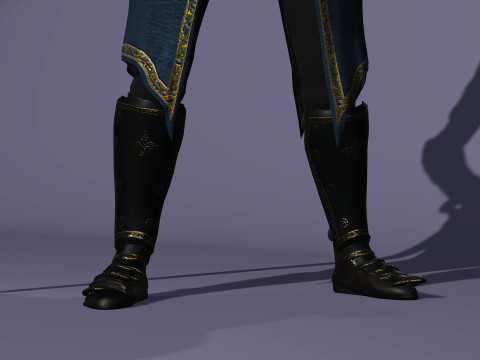 Realistic Female Knight 3D Model