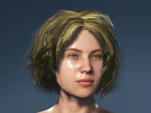 Homeless Girl Model 3D