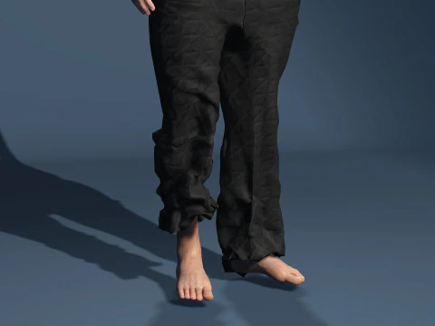 Homeless Girl 3D Model