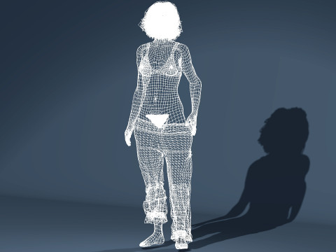 Homeless Girl Model 3D