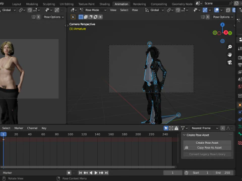 Homeless Girl 3D Model