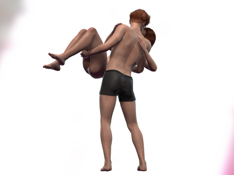 Romantic Couple 3D Model