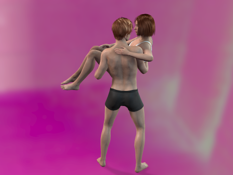 Romantic Couple 3D Model