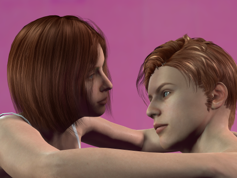 Romantic Couple 3D Model