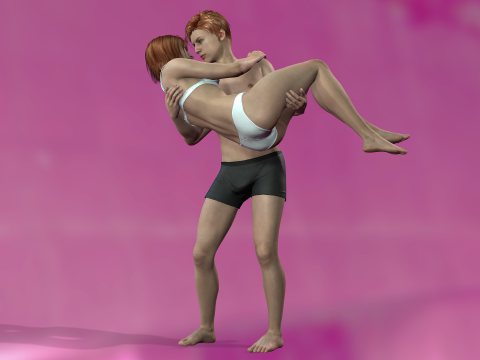 Romantic Couple 3D Model