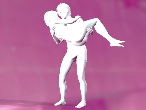 Romantic Couple 3D Model