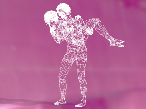 Romantic Couple 3D Model