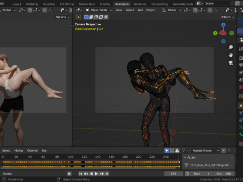Romantic Couple 3D Model