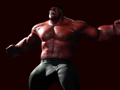 Red Hulk 3D Model