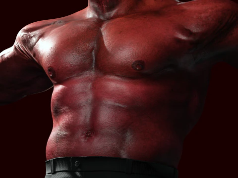Red Hulk 3D Model