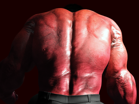 Red Hulk Modello 3D