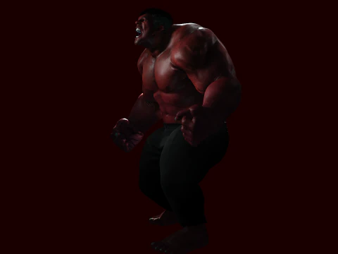 Red Hulk 3D Model