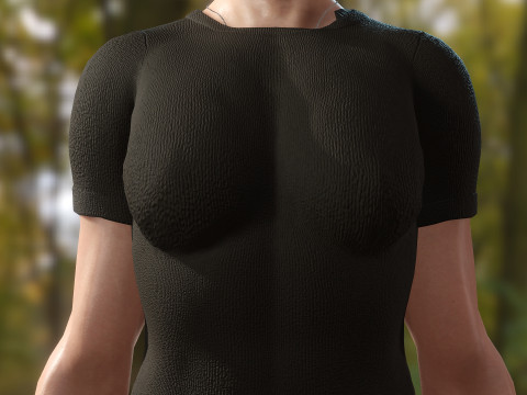 Female Soldier 3D Model