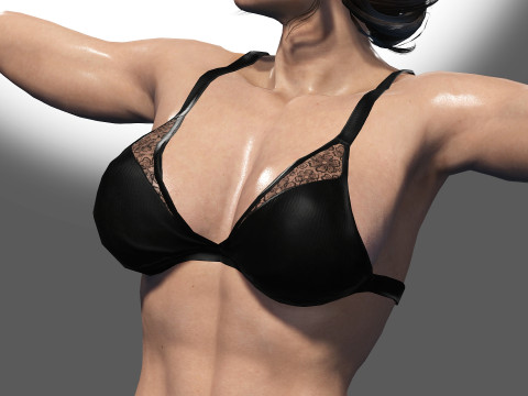 Female Body Builder Modelo 3D