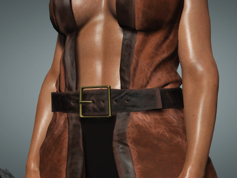 Female Pirate Henchwoman 3D Modell