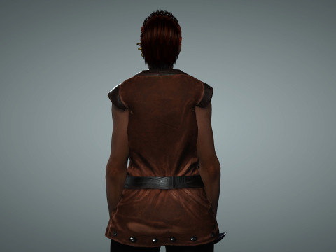 Female Pirate Henchwoman 3D Modell