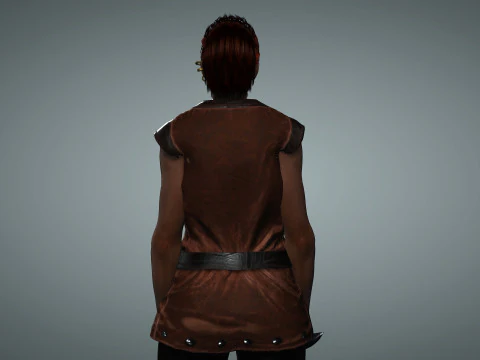 Female Pirate Henchwoman 3D Model
